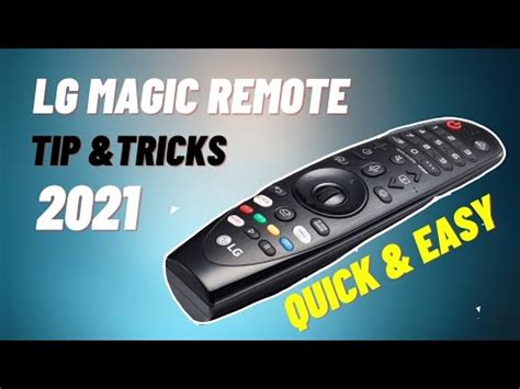 Advanced programming hacks for the LG magic remote: take control of your entertainment experience